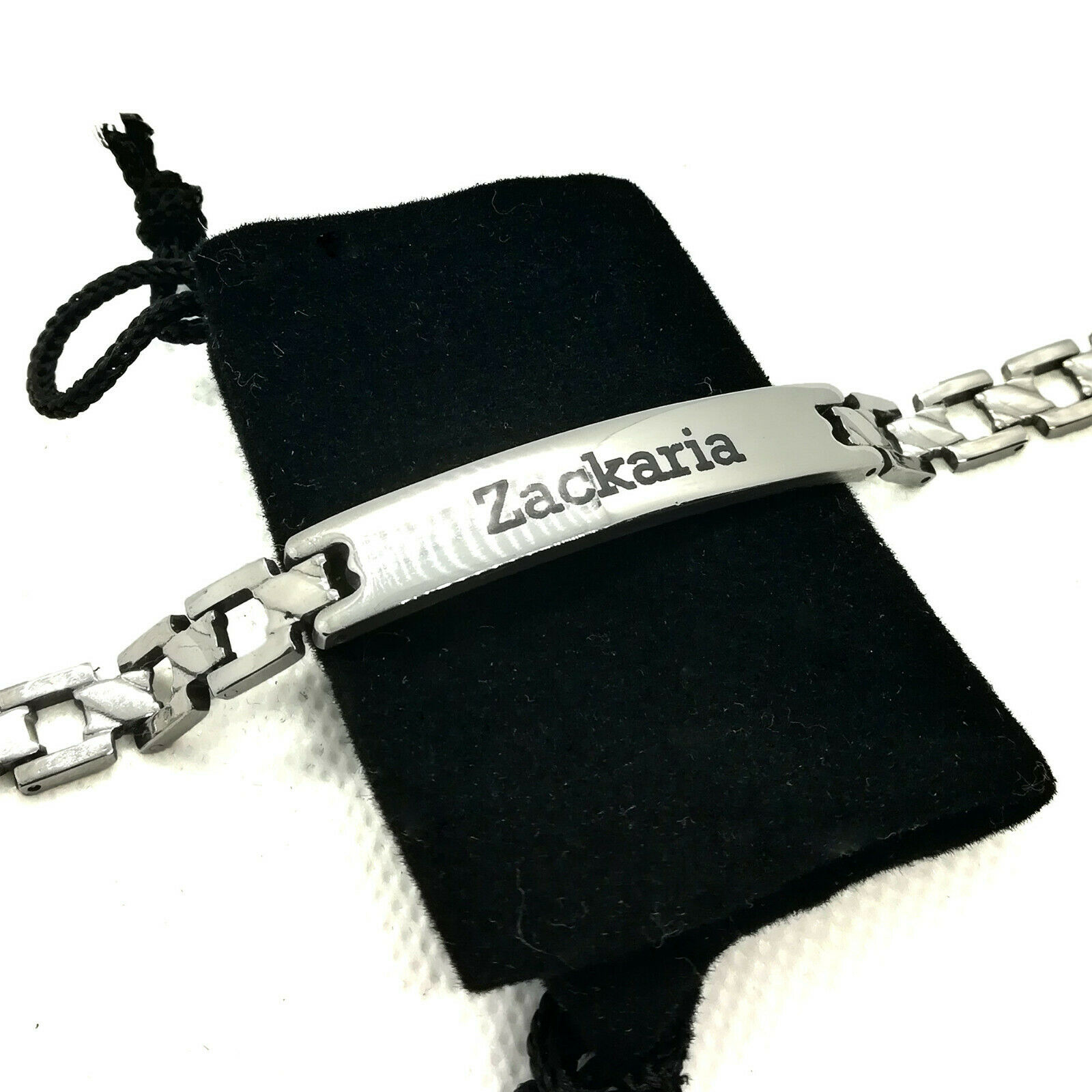 Armband mit persönlicher Beschriftung - Herren Edelstahlarmband - Gravur